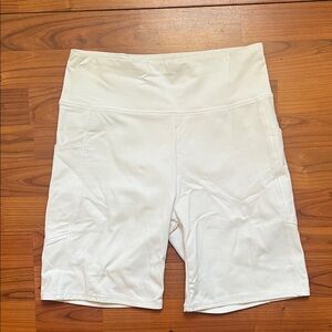 American Eagle Outfitters Women's White Bike Shorts
